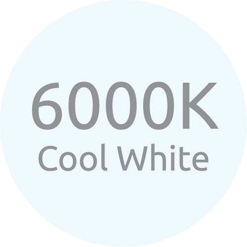 LED 6000K Cool White Colour Temperature